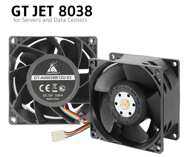 Case Fan GT JET 8038 for Servers and Data Centers